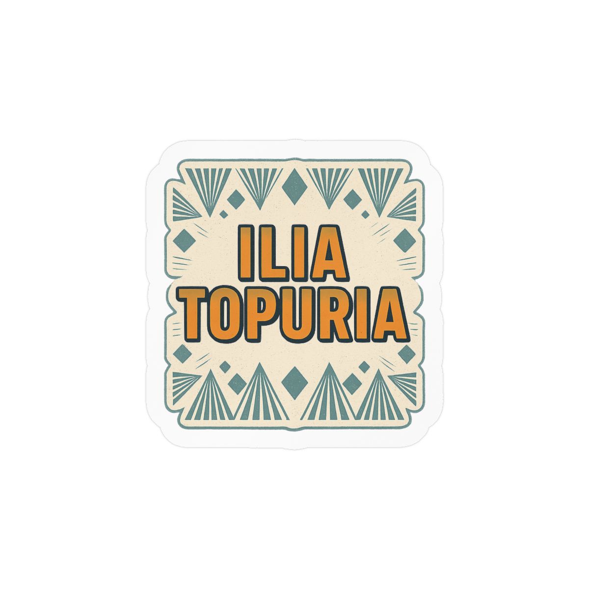 Ilia Topuria Bold UFC Fighter Sticker Vinyl Decal - alternate angle 3, merchandise