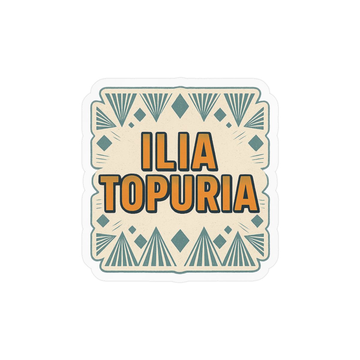 Ilia Topuria Bold UFC Fighter Sticker Vinyl Decal
