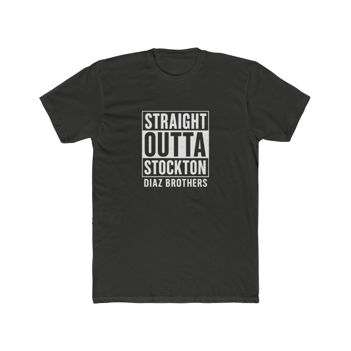 Diaz Brothers Straight Outta Stockton MMA T-Shirt - alternate angle 2, merchandise